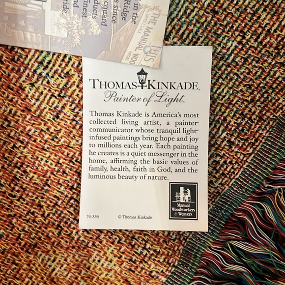 Thomas Kincaid throw NWT - Picture 6 of 7